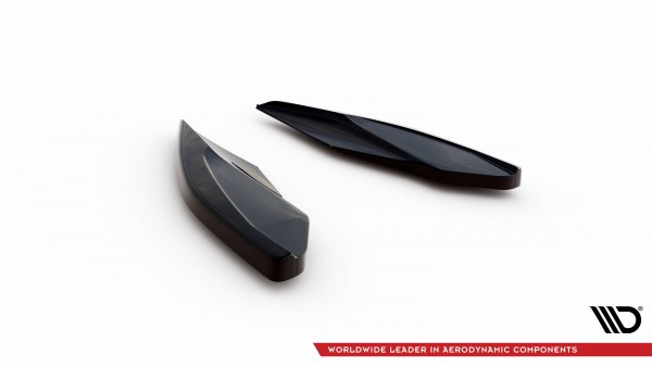 Heck Ansatz Flaps Diffusor V.2 für Cupra Leon Hatchback Mk1 schwarz Hochglanz