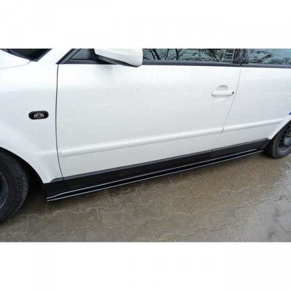 Seitenschweller Ansatz für VW PASSAT B5 schwarz Hochglanz