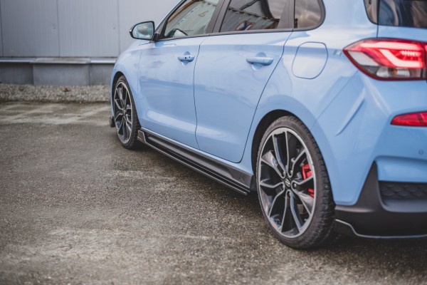 Seitenschweller Ansatz für V.5 Hyundai I30 N Mk3 / Mk3 FL Hatchback/ Fastback schwarz Hochglanz