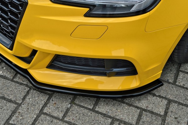Cup Frontspoilerlippe aus ABS hochglanz schwarz Audi A3, 8V, S-Line + S3, Limousine Ab Bj.: 2016 - P