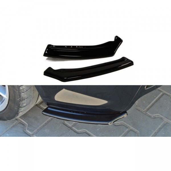 Heck Ansatz Flaps Diffusor für OPEL ASTRA H (FOR OPC / VXR) schwarz Hochglanz