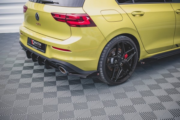 Hintere Seiten Flaps für Volkswagen Golf 8 GTI Clubsport schwarz Hochglanz