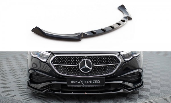 Front Ansatz V.2 für Mercedes-Benz E AMG-Line W214 schwarz Hochglanz