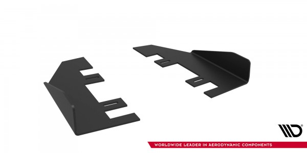Hintere Seiten Flaps für Ford Mustang GT Mk6 schwarz Hochglanz