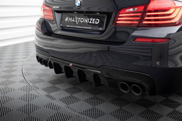 Diffusor Heck Ansatz V.2 für BMW 5er M-Paket F10 / F11 (Version mit zwei Doppelauspuffanlagen)