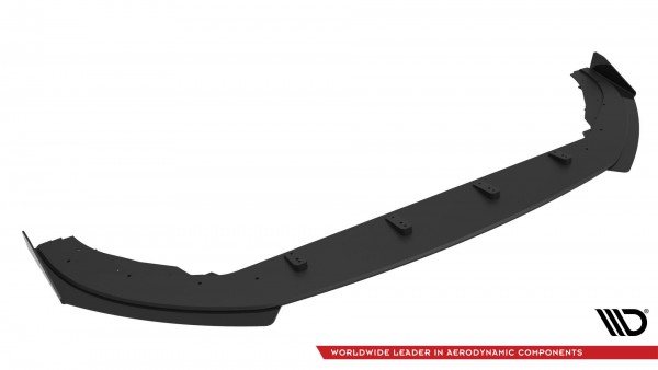 Street Pro Front Ansatz für +Flaps für Volkswagen Polo GTI Mk6 Facelift schwarz Hochglanz