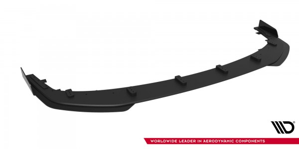 Street Pro Front Ansatz für +Flaps für + Flaps Mitsubishi Lancer EVO X schwarz Hochglanz