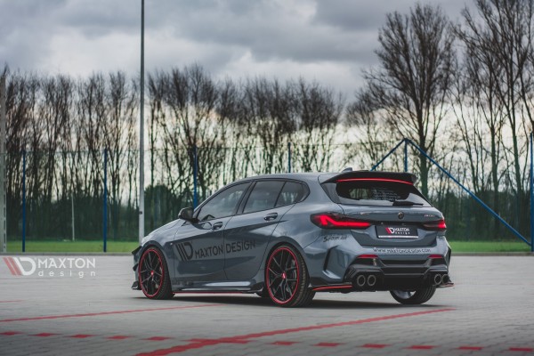 Diffusor Heck Ansatz V.2 für BMW 1er F40 M-Paket/ M135i schwarz Hochglanz