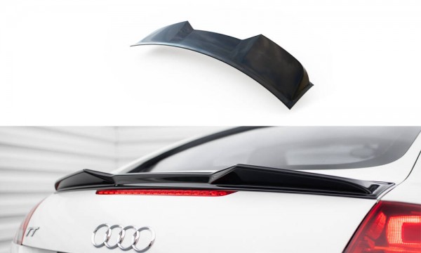 Spoiler CAP für 3D Audi TT 8J schwarz Hochglanz