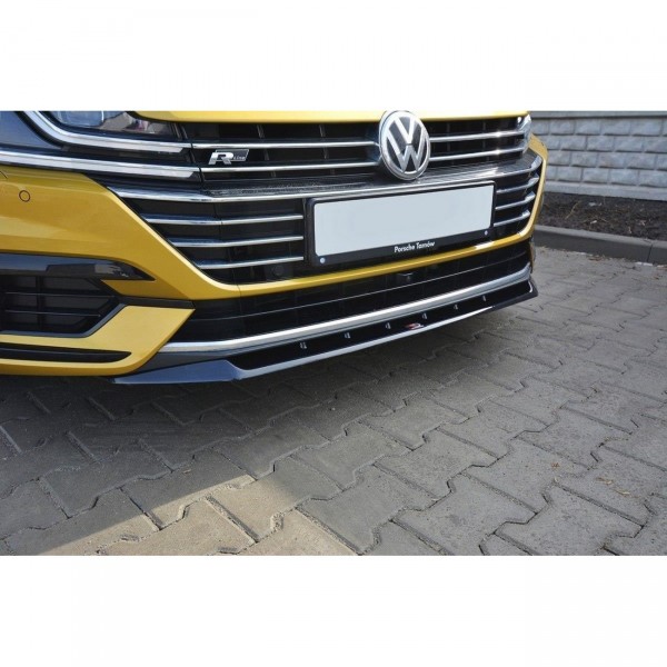 Front Ansatz für v.2 Volkswagen Arteon R-Line schwarz Hochglanz