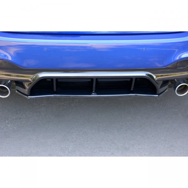 Mittlerer Diffusor Heck Ansatz für BMW M5 F90 schwarz Hochglanz