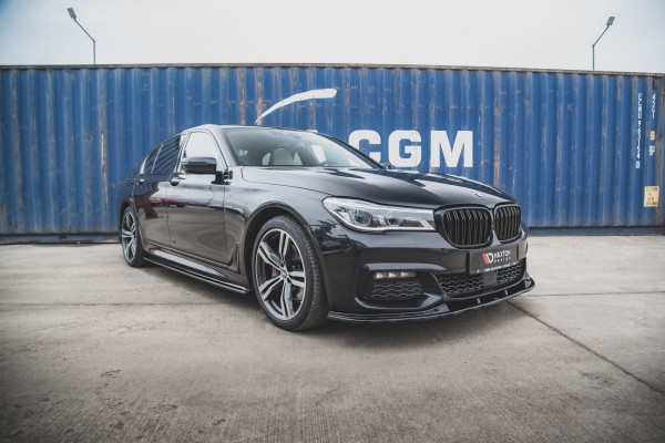 Front Ansatz V.2 für BMW 7 M-Paket G11 schwarz matt