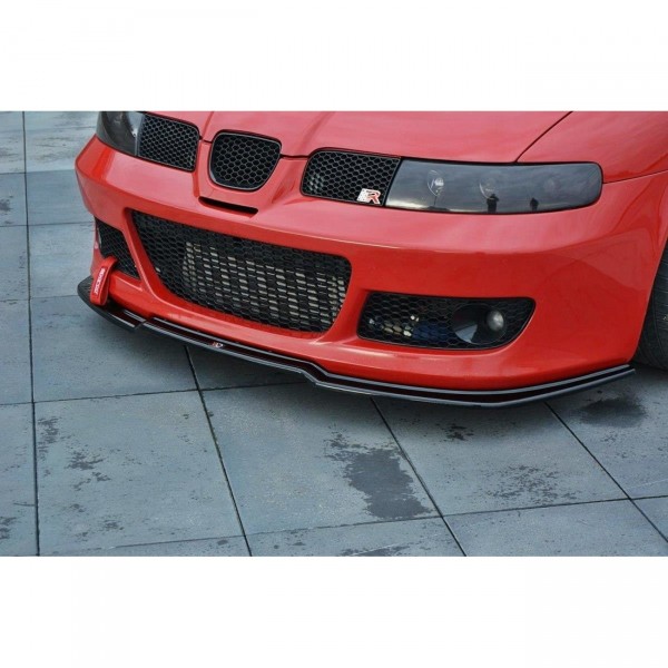 Front Ansatz passend für v.1 Seat Leon Mk1 Cupra schwarz matt