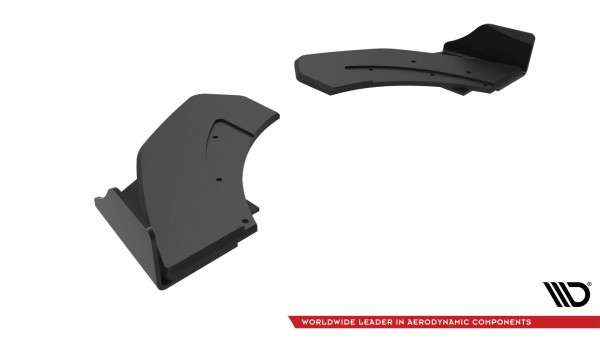 Street Pro Heck Ansatz Flaps Diffusor +Flaps für Hyundai Veloster N Mk2 schwarz Hochglanz