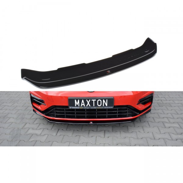 Front Ansatz V.5 für VW Golf 7 R / R-Line Facelift schwarz Hochglanz