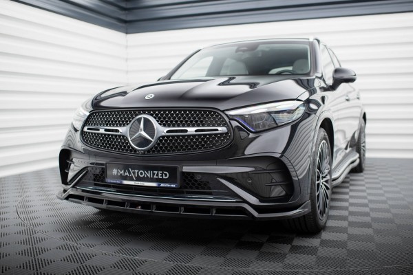 Front Ansatz für Mercedes-Benz GLC AMG-Line X254 schwarz Hochglanz