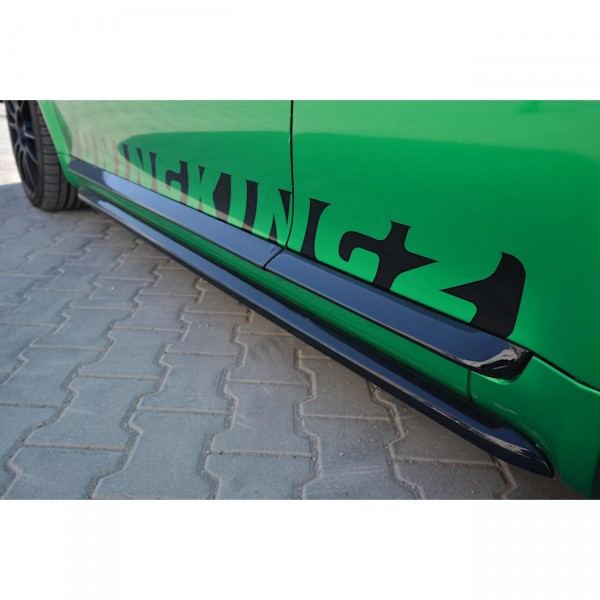 Seitenschweller Ansatz für AUDI S3 8L schwarz Hochglanz