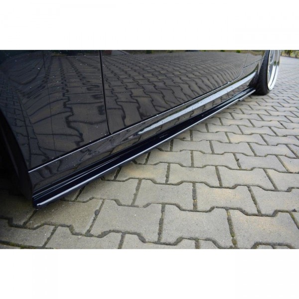 Seitenschweller Ansatz für BMW 3er E92 M Paket FACELIFT schwarz Hochglanz