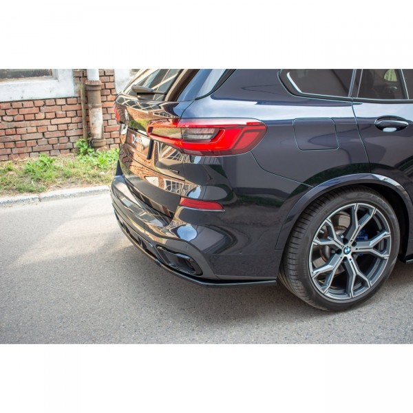 Mittlerer Diffusor Heck Ansatz für BMW X5 G05 M Paket schwarz Hochglanz