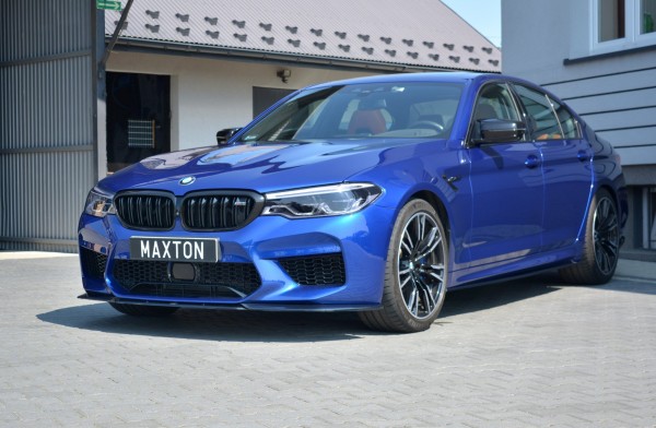 Front Ansatz V.2 für BMW M5 F90 schwarz Hochglanz