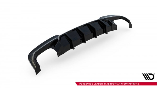 Diffusor Heck Ansatz V.2 für BMW 5er M-Paket F10 / F11 (Version mit zwei Doppelauspuffanlagen)