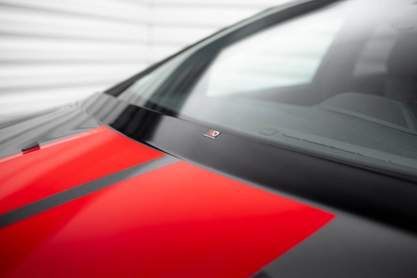 Verlängerung Motorhaube für Ford Focus Mk3 / Mk3 FL / ST / RS schwarz Hochglanz