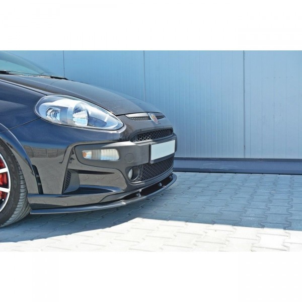 Front Ansatz für Fiat Punto Evo Abarth schwarz Hochglanz