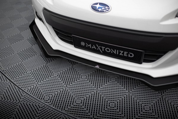 Street Pro Front Ansatz für +Flaps für V.1 + Flaps Subaru BRZ Mk1 schwarz Hochglanz