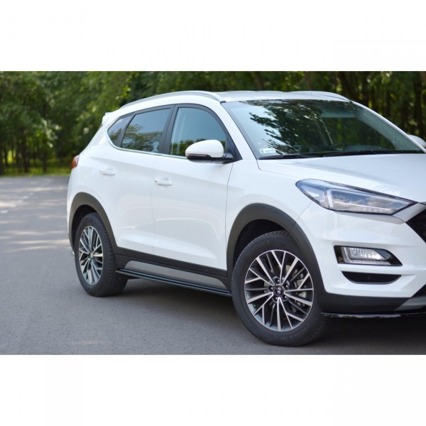 Seitenschweller Ansatz für Hyundai Tucson Mk3 Facelift schwarz Hochglanz