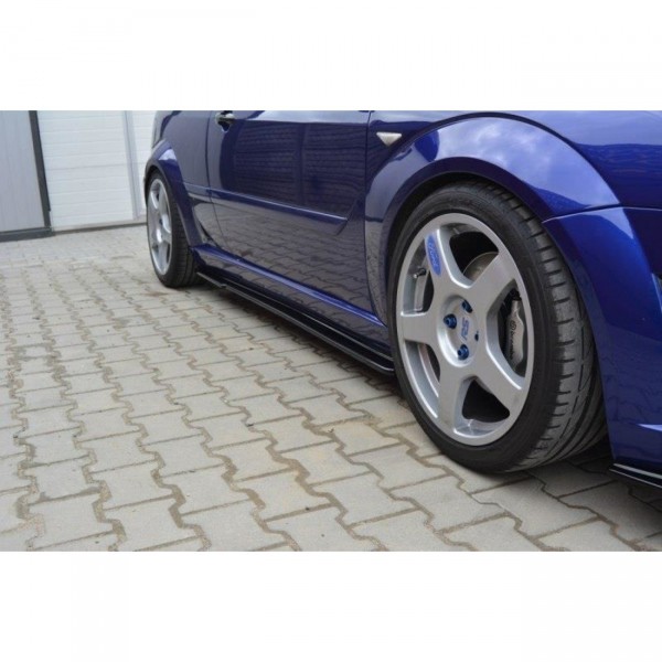 Seitenschweller Diffusers für Ford Focus RS Mk1 schwarz Hochglanz