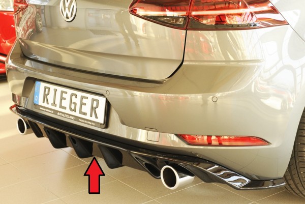 Rieger Heckeinsatz Diffusor VW Golf 7 GTI inkl. Performance