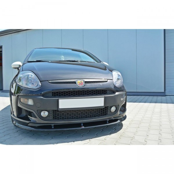 Front Ansatz für Fiat Punto Evo Abarth schwarz Hochglanz