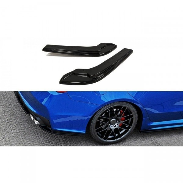 Heck Ansatz Flaps Diffusor V.1 für SUBARU WRX STI schwarz Hochglanz