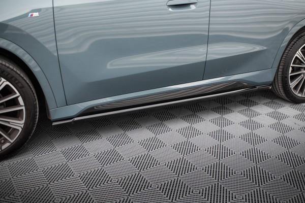 Seitenschweller Ansatz für BMW X1 M-Paket U11 schwarz Hochglanz