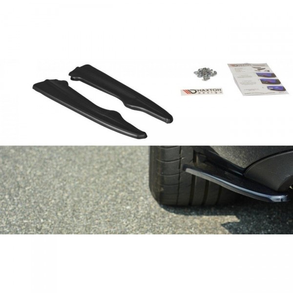 Heck Ansatz Flaps Diffusor für Mercedes E W212 schwarz Hochglanz