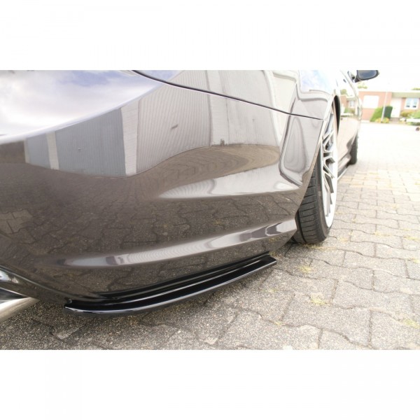 Heck Ansatz Flaps Diffusor für MERCEDES CL 500 C216 AMGLINE schwarz Hochglanz