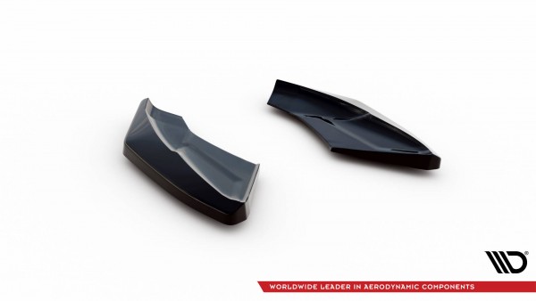 Heck Ansatz Flaps Diffusor für Audi TT S 8S Facelift schwarz Hochglanz