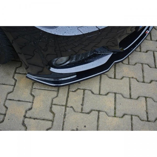 Front Ansatz V.2 für BMW 3er E92 M Paket FACELIFT schwarz Hochglanz