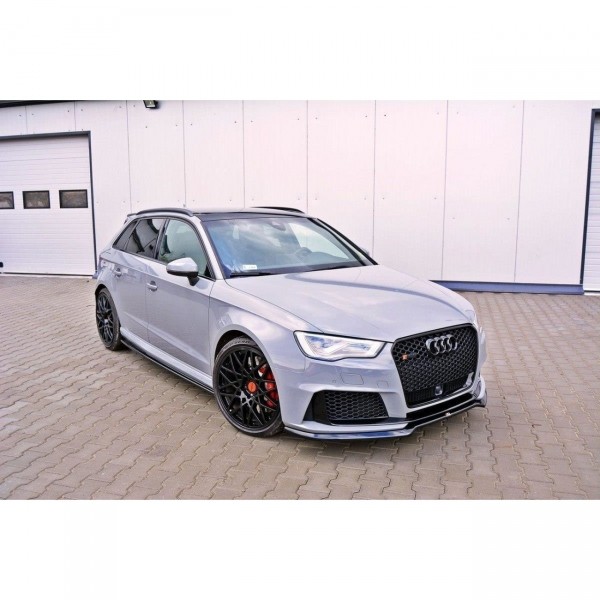 Front Ansatz V.1 für Audi RS3 8V Sportback schwarz Hochglanz