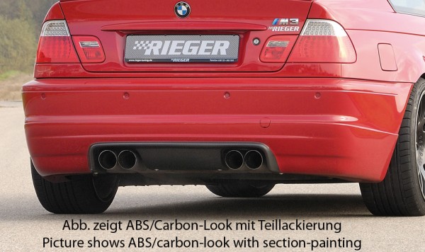 Rieger Heckschürzenansatz passend für BMW 3er E46 M3 Coupé