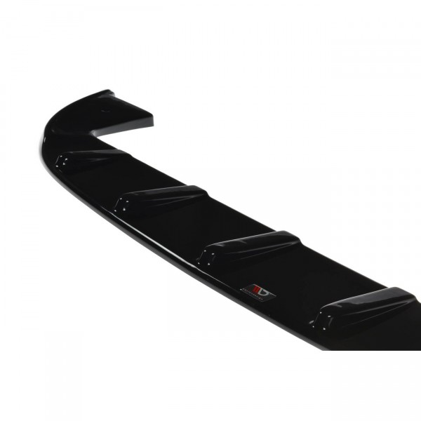 Front Ansatz V.1 für FIAT 500 HATCHBACK vor Facelift schwarz Hochglanz