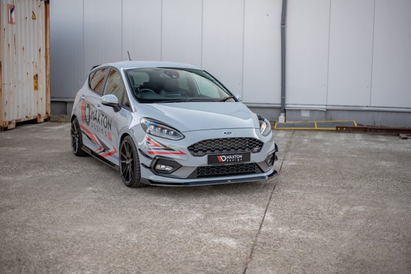 Front Ansatz V.5 für Ford Fiesta Mk8 ST / ST-Line schwarz Hochglanz