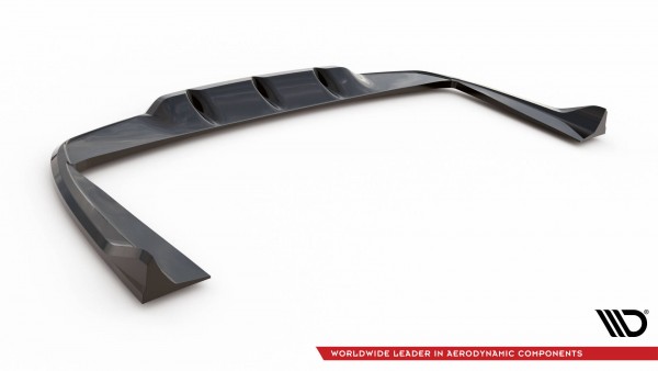 Hinten Splitter (mit einem vertikalem balken) für Mercedes-AMG C63 Limousine / Kombi W205 / S205 sch