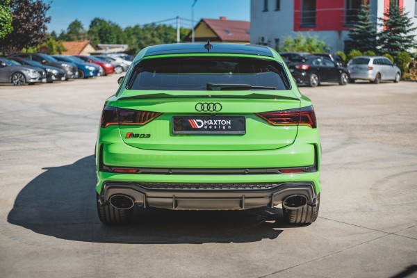 Heck Ansatz Flaps Diffusor für Audi RSQ3 F3 Carbon Look