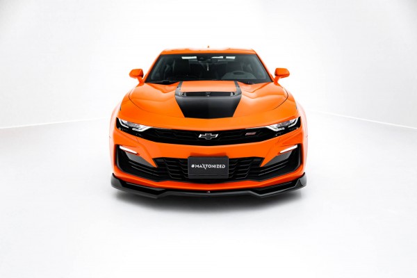 Front Ansatz V.1 für Chevrolet Camaro SS Mk6 Facelift schwarz Hochglanz