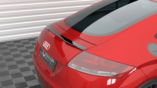 Spoiler CAP für Audi TT 8J schwarz Hochglanz