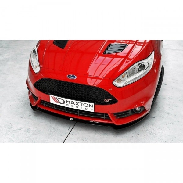 Front Ansatz V.3 für Ford Fiesta ST Mk7 FL schwarz Hochglanz