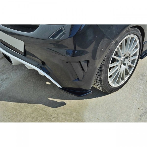 Heck Ansatz Flaps Diffusor für OPEL CORSA D OPC / VXR schwarz Hochglanz