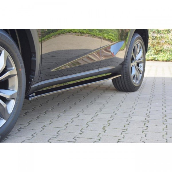 Seitenschweller Ansatz für Lexus NX Preface/Facelift schwarz Hochglanz