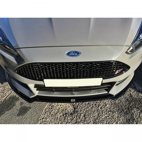 Front Ansatz V.3 für Ford Focus ST Mk3 FL schwarz Hochglanz